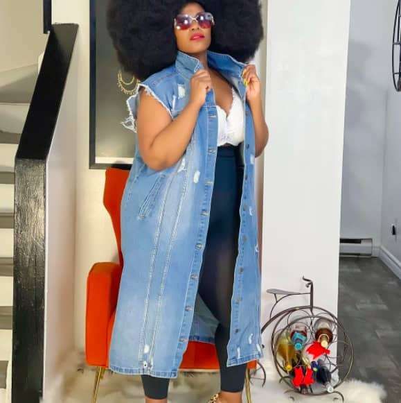 Denim Sleeveless Duster