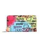 Graffiti Print Tassel Wallet