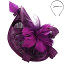 Large Loopy Sinamay Fascinator