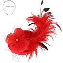 Large Bow Feathered Disc Pillbox