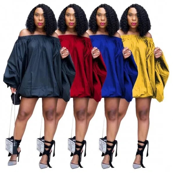 Off Shoulder Mini Dress