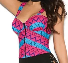 Tribal Print Bustier