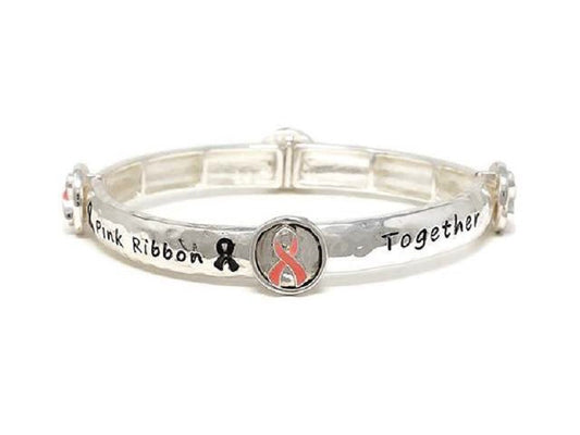 Pink Ribbon Stretch Bracelet