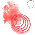 Vintage Floral Feathered Fascinator