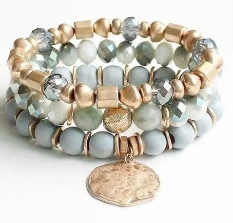 Light Blue Color Stretch Bracelet