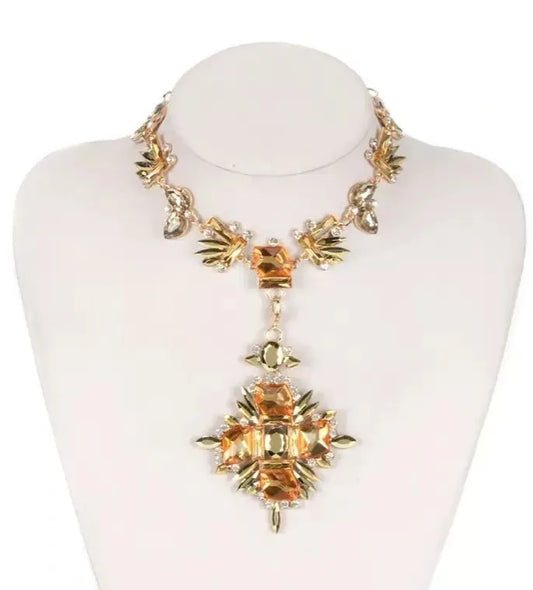Multi Style Vintage Gem Necklace