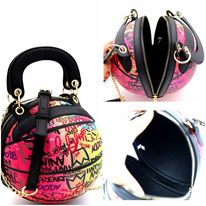 Graffiti Effect Novelty Ball Purse